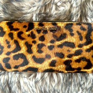 Michael Kors Leopard Large Wallet